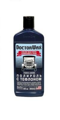 DoctorWax Цветная полироль с полифлоном. Темно-синяя .