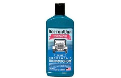 DoctorWax Цветная полироль с полифлоном. Синяя .