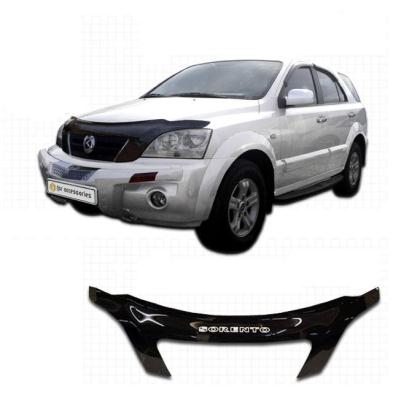 Дефлектор капота Classic черный KIA Sorento 2002.