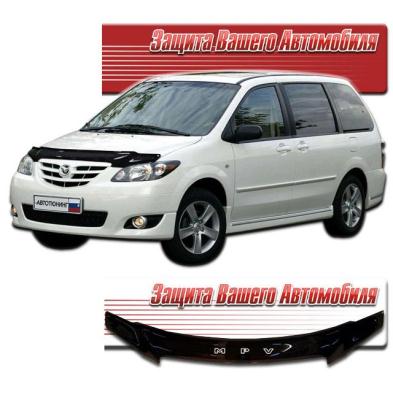 Дефлектор капота Classic черный Mazda MPV 2003.