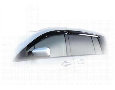 Ветровики дверей Classic полупрозрачный Mazda 5 минивэн 2010.