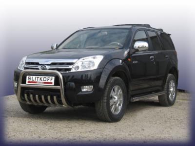Кенгурятник низкий d57 с защитой картера Great Wall Hover.