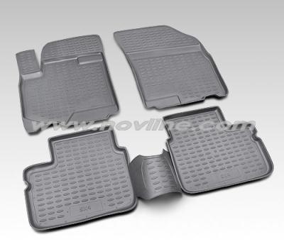 Коврики в салон, полиуретановые Suzuki SX4 2007 - 2011.