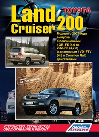 Печатная продукция TOYOTA LAND CRUISER 200 TOYOTA LAND CRUISER 200 2007 - наст. время.