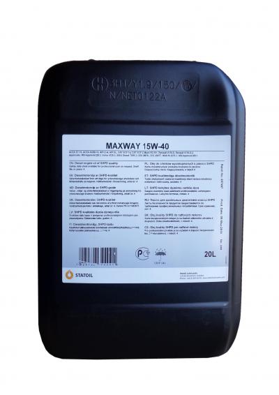 Моторное масло STATOIL MaxWay SAE 15W-40 (20л).