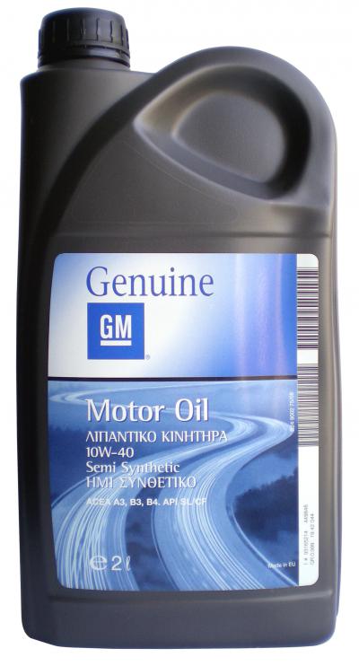 General Motors MOTOR OIL SEMI SYNTHETIC .